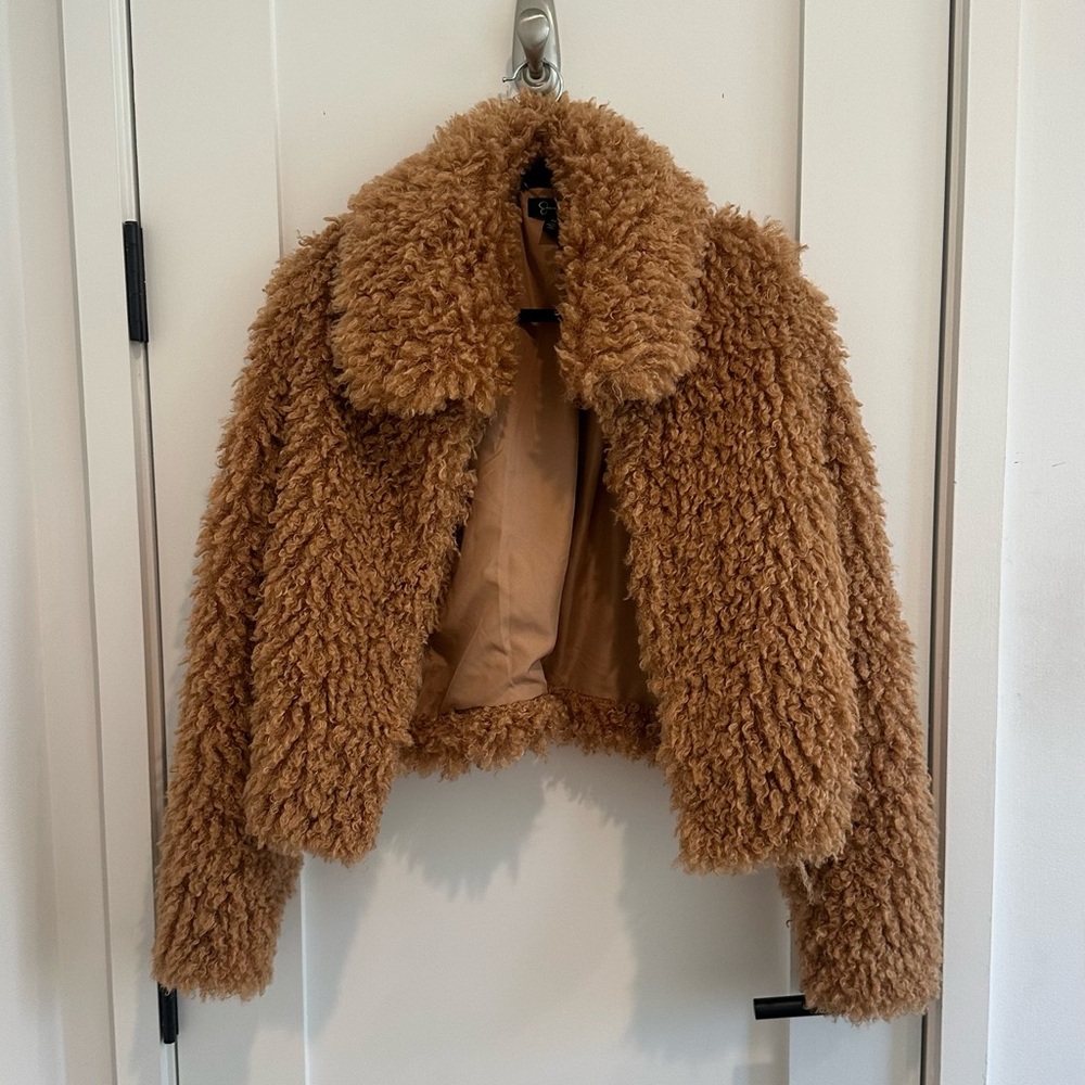 Cozy Brown Faux Fur Jacket